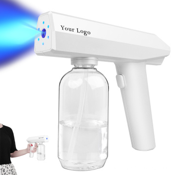 Hot selling nano spray machine Wireless Hand Held Nano Mist Blue Light Spray Gun For Home Public